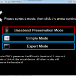 sn0wbreeze 2.2 mit BaseBand – Erhaltung (Preservation Mode)